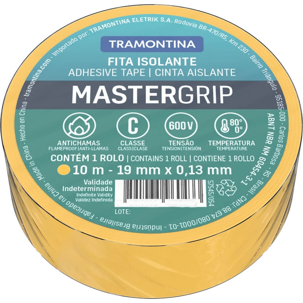 Imagem do produto Fita Isolante Amarela 13mm x 10 Metros - 57545054 - TRAMONTINA
