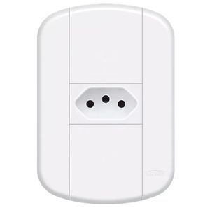 Conjunto Tomada Padrão 2P+T 20A com Capa 4X2 Blanc+ - 11239164 - FAME