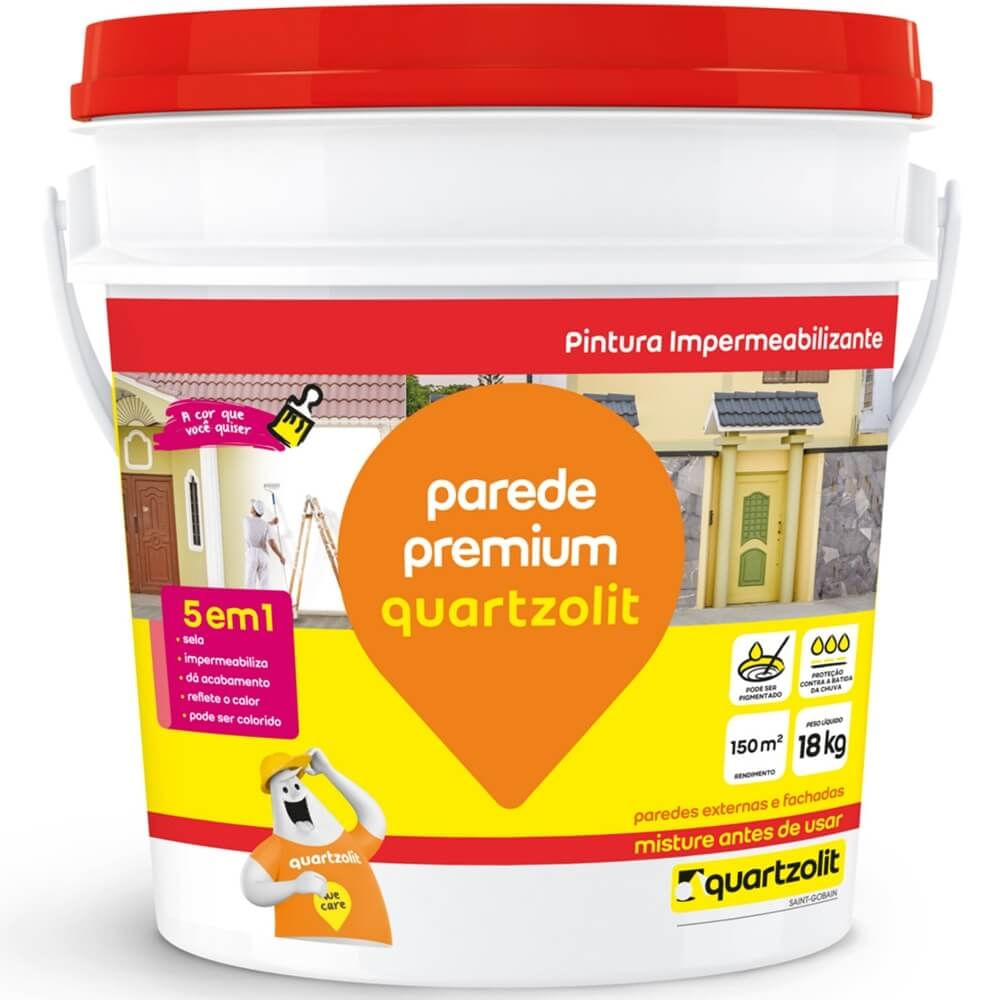 Imagem do produto Impermeabilizante Parede Premium Branco 18 Kilos - 0464.00000.0018BA - QUARTZOLIT