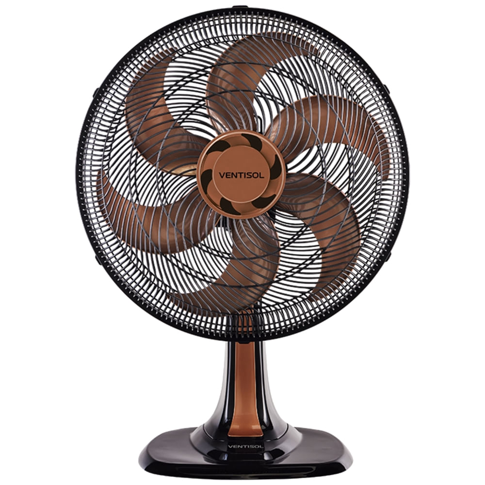 Imagem do produto Ventilador de Mesa Turbo 6 Pás 40cm Bronze 220 Volts Premium - 8003 - VENTISOL