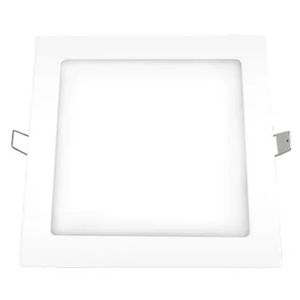 Plafon LED Embutir Bivolt 18 Watts 4000K Quadrado - 03207B - OUROLUX