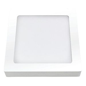 Plafon LED Sobrepor Bivolt 18 Watts 4000K Quadrado - 03215B - OUROLUX