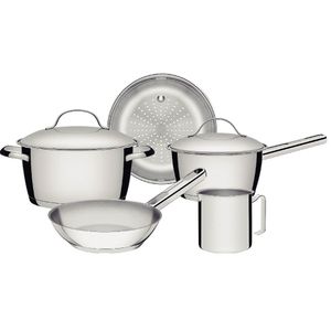 Jogo de Panelas Allegra Inox com Fundo Triplo e 5 Peças - 65660280 - TRAMONTINA