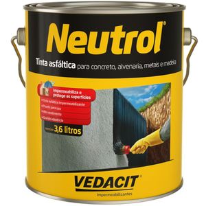 Neutrol 45 Tinta Betuminosa 3,6 Litros - 12132/121566 - VEDACIT