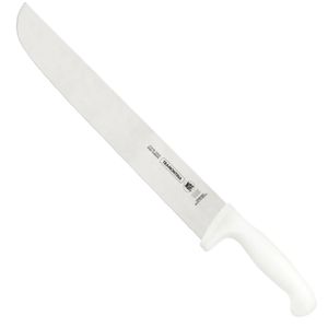 Faca para Carne Profissional com Lâmina em Aço Inox e Cabo de Polipropileno Branco 12"" - 24608082 - TRAMONTINA