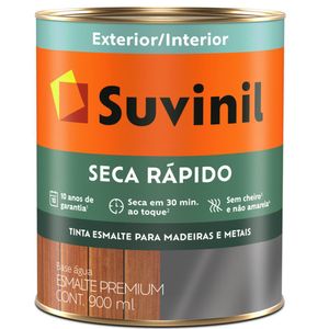 Tinta Esmalte Brilhante Seca Rápido 900ml Preto - 51401296 - SUVINIL