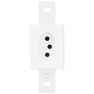 Tomada 2P+T 10A 250 Volts Blanc - 1335 - FAME
