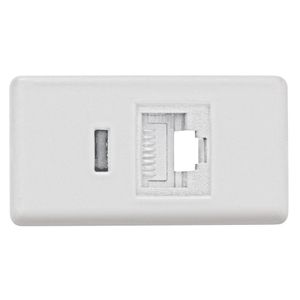 Tomada Para Telefone RJ11 Branco -57115/051 - Tramontina