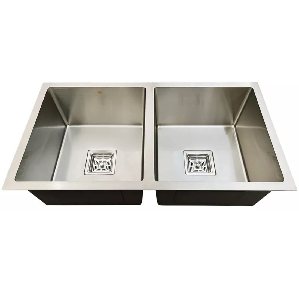 Imagem do produto Cuba Gourmet Premium Quadrada Aço Inox Escovado 78x43cm com Acessórios - CUB-023 - STILLUS HOME