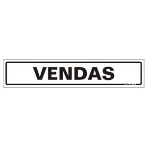 Placa de Poliestireno Auto-Adesiva 5x25cm Vendas - 200 AA - SINALIZE