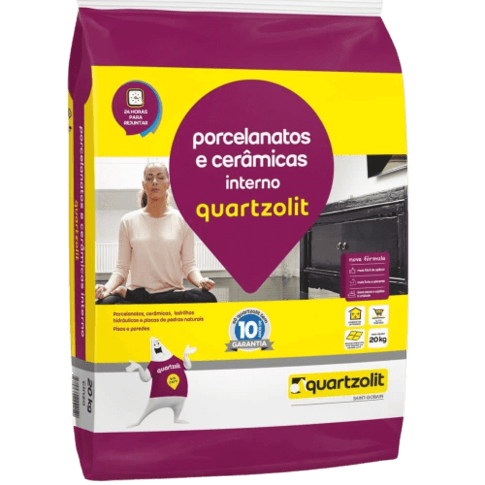 Imagem do produto Argamassa Porcelanato Interno Weber Cinza 20 Kilos -  0102.00001.0020PL - QUARTZOLIT