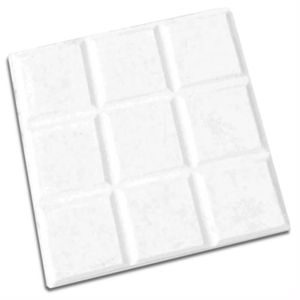 Piso 9 Dados Branco 20x20cm Amarrado com 20 Peças 0,80m² - ARTESANAL