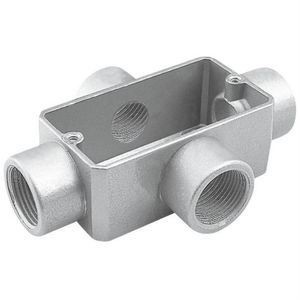 Condulete Fixo Tipo ""X"" sem Tampa e com Rosca BSP de 1"" Polegada - 56109003 - TRAMONTINA