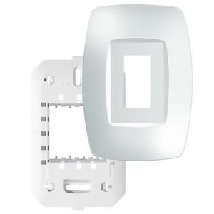 Placa 4"" x 2"" com Suporte 2 Módulos Horizontais Elegance - 2839 - FAME