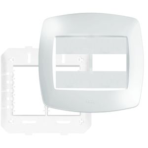 Placa 4"" x 4"" com Suporte 2 Módulos Horizontais Elegance - 2513 - FAME