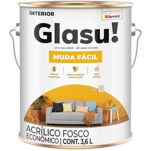 Tinta Acrílica Vinil 3,6 Litros Cenoura Glasu - 50636984 - SUVINIL