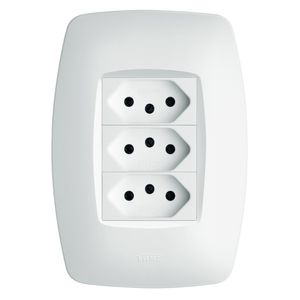 Conjunto 3 Tomadas 2P+T 20A 250 Volts Elegance - 3129 - FAME
