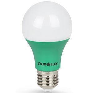 Lâmpada Superled Ouro 60 Colors 7 Watts Verde Bivolt - 05454 - OUROLUX