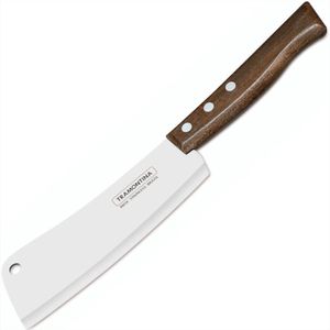 Cutelo Tradicional com Lâmina em Aço Inox e Cabo em Madeira Natural de 6"" Polegada - 22233106 - TRAMONTINA