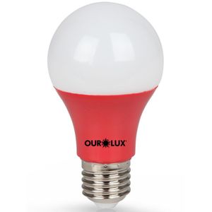 Lâmpada Superled Ouro 60 Colors 7 Watts Vermelho Bivolt - 05457 - OUROLUX