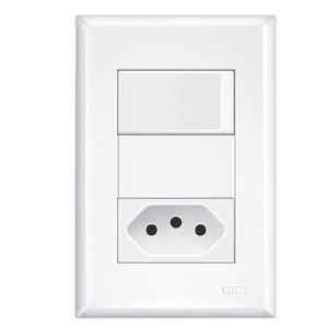 1 Interruptor Simples +1 Tomada 2P+T - 2917 - FAME