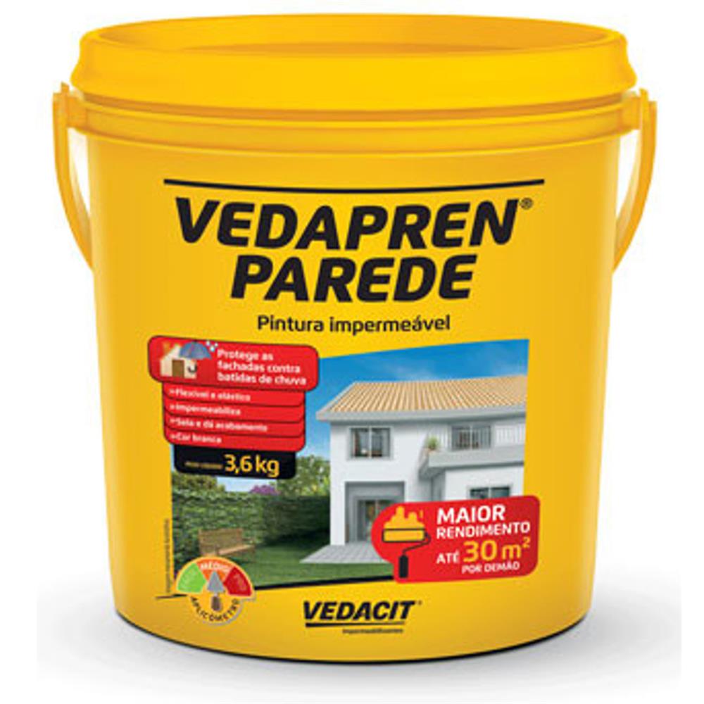 Imagem do produto Vedapren Parede Branco 3,6 Kilos - 121774 - VEDACIT
