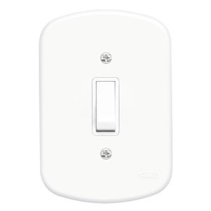 Interruptor com uma Tecla Paralelo 10A 250 Volts Blanc - 0594 - FAME