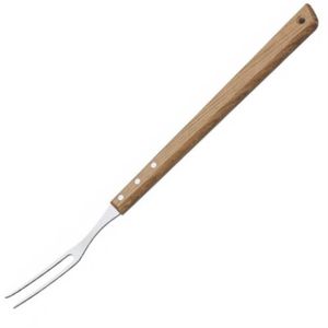 Garfo Trinchante para Churrasco com Lâmina em Aço Inox e Cabo de Madeira 46 cm - 26443100 - TRAMONTINA