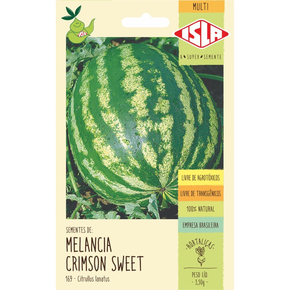 Imagem do produto Sementes de Melancia Crimson Sweet com 3,5 Gramas - 16921 - ISLA