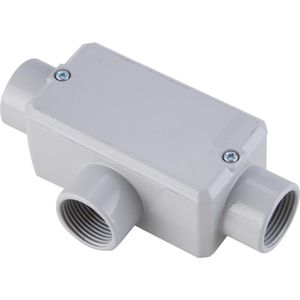Condulete Fixo Tipo ""T"" com Tampa e Rosca de 1.1/2"" Polegadas - 56106085 - TRAMONTINA