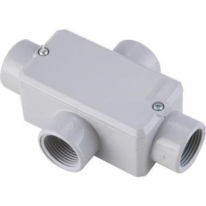 Condulete Fixo Tipo ""X"" com Rosca e Pintura de 1.1/2"" Polegadas - 56109085 - TRAMONTINA