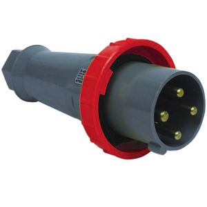 Plugue 3P+T 63A 380/440V 6H Vermelho - S-4576 - STECK