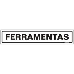 Placa de Poliestireno Auto-Adesiva 5x25cm Ferramentas - 200 BY - SINALIZE