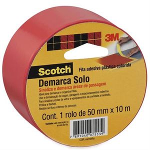 Fita Demarca Solo Vermelha 50mmx10m - H0002204123 - 3M