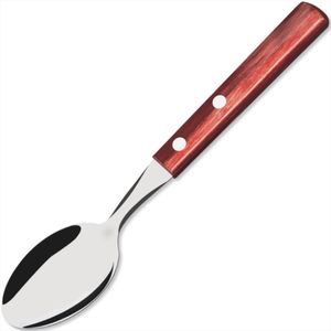 Colher de Mesa em Aço Inox com Cabo Vermelho da Linha Polywood - 21103470 - TRAMONTINA