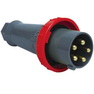 Plugue 3P+N+T 63A 380/440V 6H Vermelho - S-5576 - STECK