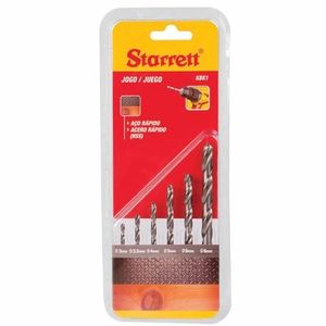 Jogo de Brocas de Aço Rápido para Metal com 6 Peças - KBK1 - STARRETT