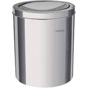Lixeira em Aço Inox com Tampa Basculante 5 Litros - 94542105 - TRAMONTINA