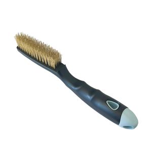 Escova de Aço com 4 Fileiras com Cabo de Plástico - 0.2024 - PINCÉIS COMPEL
