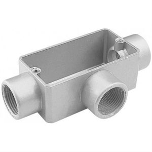 Condulete Fixo Tipo ""T"" sem Tampa e com Rosca BSP de 1"" Polegada - 56106003 - TRAMONTINA