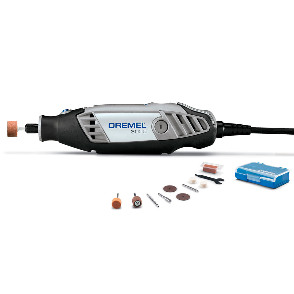 Imagem do produto Microrretifica 3000 + Kit Acessórios Com 10 Peças - Dremel