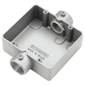 Condulete Duplo Tipo ""CD"" sem Tampa e Rosca BSP de 3/4"" Polegadas - 56111002 - TRAMONTINA