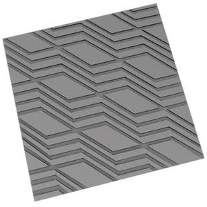 Placa de Cimento Sorriso Cinza 49x49cm - ARTESANAL