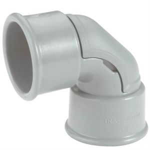 Cotovelo Curvo Cinza de 90° com Janela para Inspeção com 1/2"" Polegada - 57256001 - TRAMONTINA
