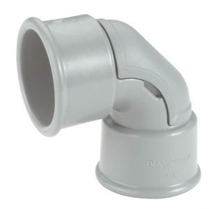 Cotovelo Curvo Cinza de 90° e Janela para Inspeção de 3/4"" Polegada - 57256002 - TRAMONTINA