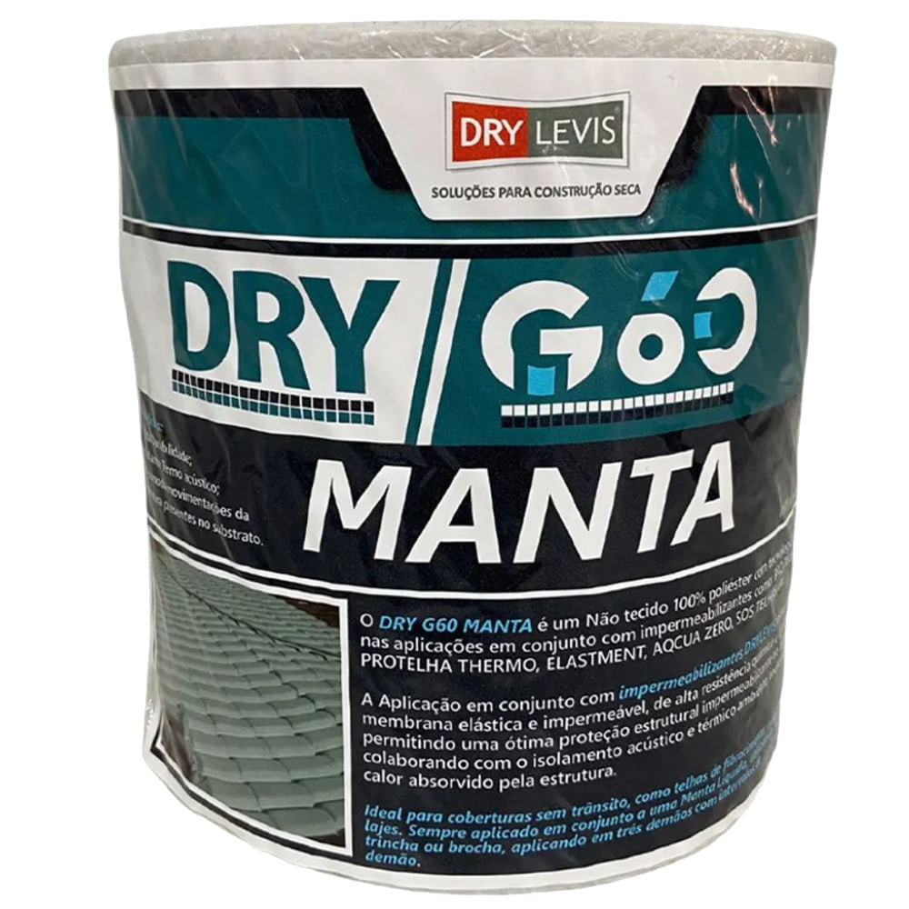 Imagem do produto Manta Estruturante G60 Drymanta 16cm x 25 Metros - DM011625 - DRYLEVIS