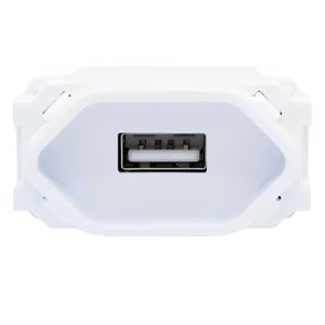 Módulo Tomada USB 2A Branco - RVB-1200/3 - RAVENNA