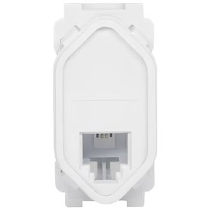 Módulo Tomada 2 Fios RJ11 Branco - RVB-1200/6 - RAVENNA