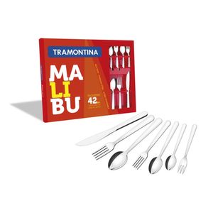 Faqueiro com 42 Peças em Aço Inox da Linha Malibu - 23799039 - TRAMONTINA