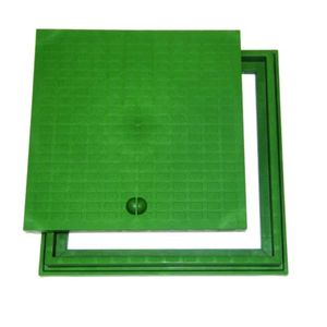 Tampa Verde com Aro PP 40x40cm - 980PPV40E - ODEM
